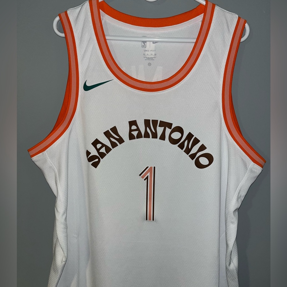 San Antonio Spurs Victor Wembanyama Authentic Nike Swingman City Edition Jersey - Picture 4 of 9